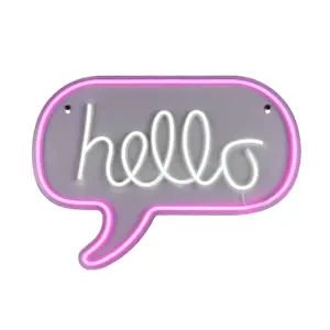 Φωτιστικό Τοίχου Επιγραφή “Hello” Σχέδιο Neon LED Reality – R23711100
