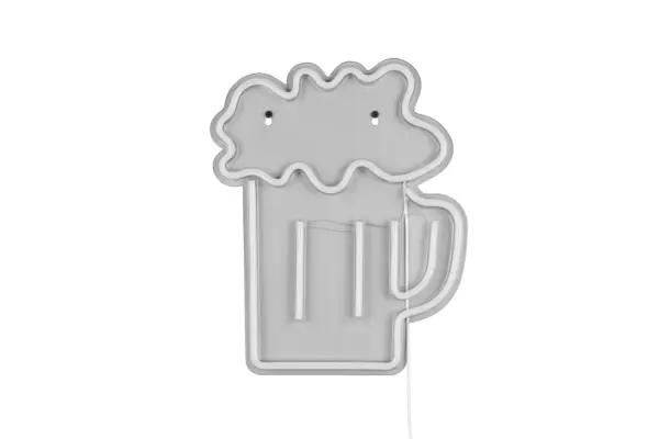 Φωτιστικό Τοίχου Επιγραφή “BEER” Σχέδιο Ποτήρι Μπύρας Neon LED Reality – R23721100