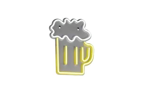 Φωτιστικό Τοίχου Επιγραφή “BEER” Σχέδιο Ποτήρι Μπύρας Neon LED Reality – R23721100
