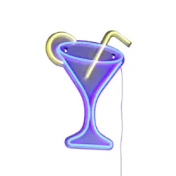 Φωτιστικό Τοίχου Επιγραφή “CHEERS” Σχέδιο Κοκτέιλ Neon LED Reality – R23731100