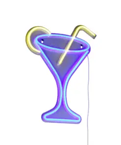 Φωτιστικό Τοίχου Επιγραφή “CHEERS” Σχέδιο Κοκτέιλ Neon LED Reality – R23731100