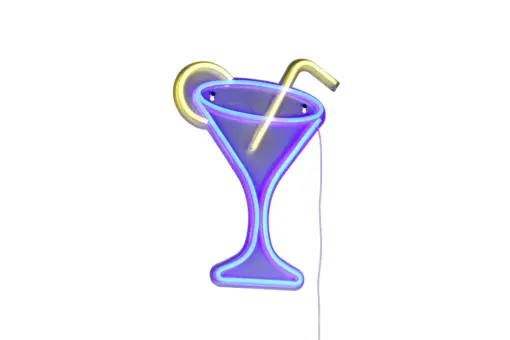Φωτιστικό Τοίχου Επιγραφή “CHEERS” Σχέδιο Κοκτέιλ Neon LED Reality – R23731100