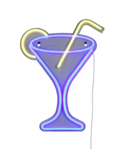 Φωτιστικό Τοίχου Επιγραφή “CHEERS” Σχέδιο Κοκτέιλ Neon LED Reality – R23731100