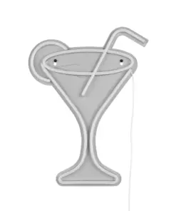 Φωτιστικό Τοίχου Επιγραφή “CHEERS” Σχέδιο Κοκτέιλ Neon LED Reality – R23731100