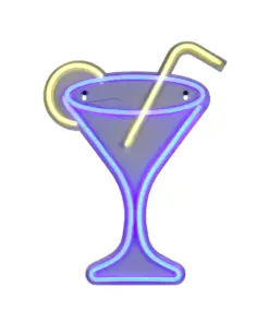 Φωτιστικό Τοίχου Επιγραφή “CHEERS” Σχέδιο Κοκτέιλ Neon LED Reality – R23731100