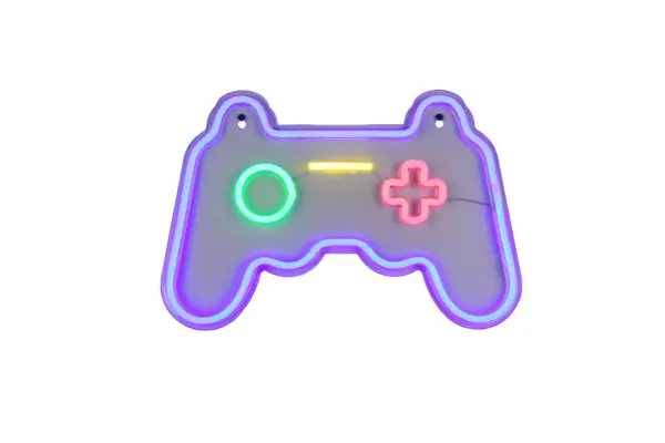 Φωτιστικό Τοίχου Επιγραφή “GAMER” Σχέδιο Χειριστήριο Playstation Neon LED Reality – R23741100