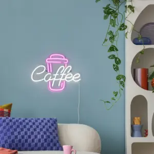 Φωτιστικό Τοίχου Επιγραφή “Coffee” Neon LED Reality – R23751100