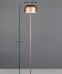 Επαναφορτιζόμενο Φωτιστικό Δαπέδου LED Reality Καφέ Dimmable 250lm 3000K – R49151165