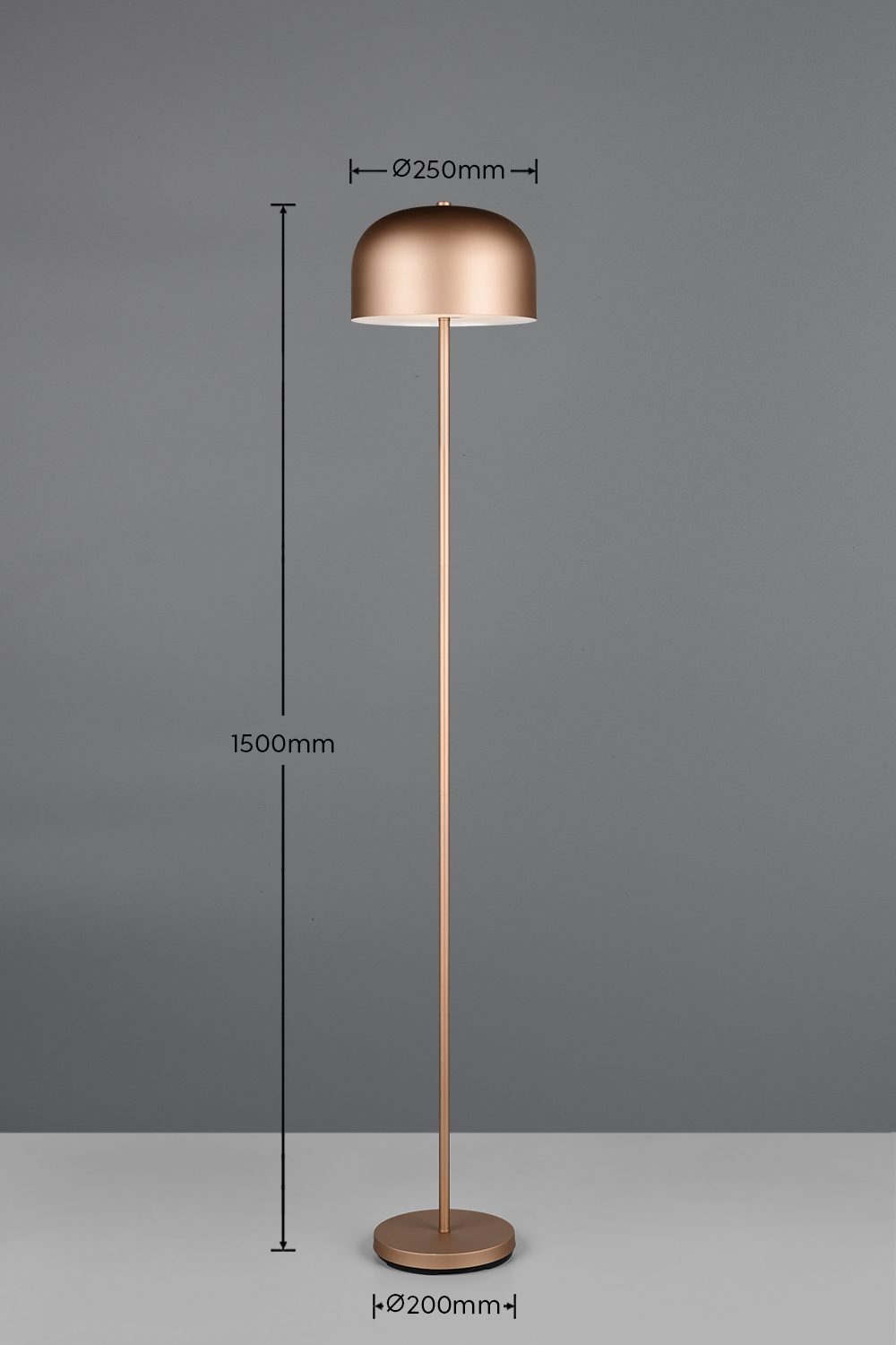 Επαναφορτιζόμενο Φωτιστικό Δαπέδου LED Reality Καφέ Dimmable 250lm 3000K – R49151165