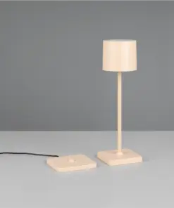 Επαναφορτιζόμενο Πορτατίφ Μπεζ FERNANDEZ 1.5W 130lm CCT Dimmable IP54 με Ασύρματη Βάση Φόρτισης Reality – R54096166