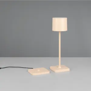 Επαναφορτιζόμενο Πορτατίφ Μπεζ FERNANDEZ 1.5W 130lm CCT Dimmable IP54 με Ασύρματη Βάση Φόρτισης Reality – R54096166