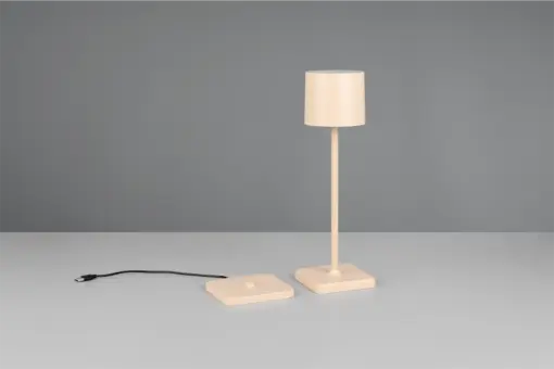 Επαναφορτιζόμενο Πορτατίφ Μπεζ FERNANDEZ 1.5W 130lm CCT Dimmable IP54 με Ασύρματη Βάση Φόρτισης Reality – R54096166