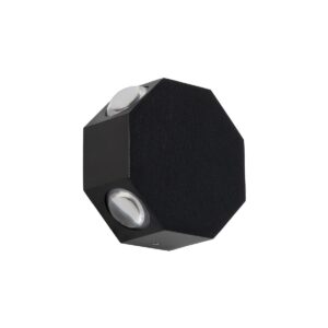 GLOBOSTAR® HIKARI 60687 Μοντέρνο Φωτιστικό Τοίχου – Απλίκα LED 8W 1000lm 30° AC 220-240V Αδιάβροχο IP65 Θερμό Λευκό 2700K – CREE XPE Chip & TÜV SÜD Driver – Μαύρο Ματ – Μ10 x Π4 x Υ10cm – 5 Χρόνια Εγγύηση