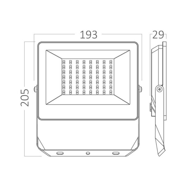 Προβολέας LED IP65 50W Πολύχρωμος RGB με Control Braytron – BT66-05091