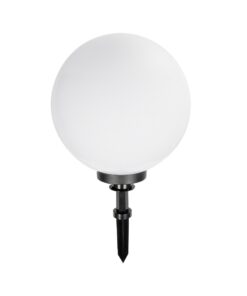 GLOBOSTAR® AGROS 61709 Φωτιστικό Κήπου / Καρφωτό με Ντουί 1 x E27 AC 220-240V Αδιάβροχο IP65 – Λευκό & Μάυρο – Μ40 x Π40 x Υ74cm