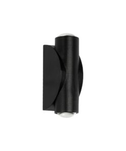 GLOBOSTAR® ARC 60679 Μοντέρνο Φωτιστικό Τοίχου – Απλίκα LED 4W 500lm 30° AC 220-240V Αδιάβροχο IP65 Θερμό Λευκό 2700K – CREE XPE Chip & TÜV SÜD Driver – Μαύρο Ματ – Μ3.5 x Π4.8 x Υ11.5cm – 5 Χρόνια Εγγύηση