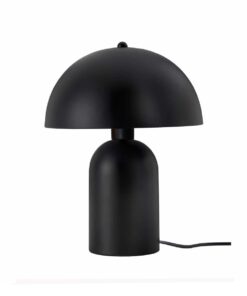 GloboStar® GASCO 204-0146 Μοντέρνο Eπιτραπέζιο Φωτιστικό Μονόφωτο 1 x E27 IP20 Μαύρο Μέταλλο – Μ25 x Π25 x Υ35cm