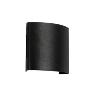GLOBOSTAR® SIXOAD 60676 Μοντέρνο Φωτιστικό Τοίχου – Απλίκα LED 4W 500lm 30° AC 220-240V Αδιάβροχο IP65 Θερμό Λευκό 2700K – CREE XPE Chip & TÜV SÜD Driver – Μαύρο Ματ – Μ8.5 x Π3.5 x Υ8cm – 5 Χρόνια Εγγύηση