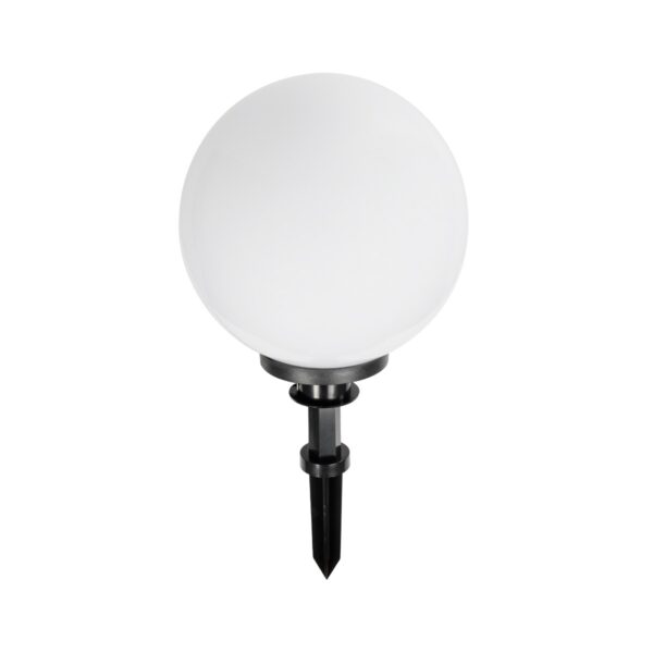 GLOBOSTAR® AGROS 61708 Φωτιστικό Κήπου / Καρφωτό με Ντουί 1 x E27 AC 220-240V Αδιάβροχο IP65 – Λευκό & Μάυρο – Μ30 x Π30 x Υ64cm