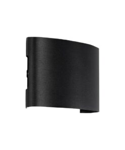 GLOBOSTAR® SIXOAD 60677 Μοντέρνο Φωτιστικό Τοίχου – Απλίκα LED 8W 1000lm 30° AC 220-240V Αδιάβροχο IP65 Θερμό Λευκό 2700K – CREE XPE Chip & TÜV SÜD Driver – Μαύρο Ματ – Μ12 x Π4 x Υ8cm – 5 Χρόνια Εγγύηση