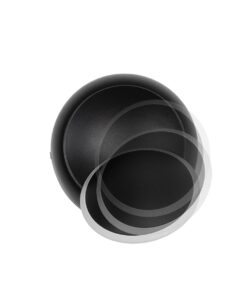 GLOBOSTAR® TSUKI 60675 Μοντέρνο Φωτιστικό Τοίχου – Απλίκα LED 5W 625lm 180° AC 220-240V Αδιάβροχο IP65 Θερμό Λευκό 2700K – Bridgelux COB Chip & TÜV SÜD Driver – Μαύρο Ματ – Μ14 x Π8.5 x Υ14cm – 5 Χρόνια Εγγύηση