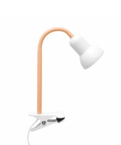 GloboStar® TAVOLO 204-0151 Παιδικό Eπιτραπέζιο Φωτιστικό Μονόφωτο 1 x E14 IP20 Πορτοκαλί & Λευκό – Μ11 x Π9 x Υ35cm