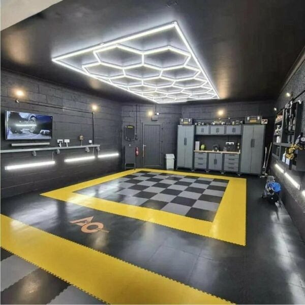 LED Kit Hexagon Επαγγελματικό Φωτιστικό Οροφής σε Σχήμα Εξάγωνου με 15 Κυψέλες 720Watt Ψυχρό Λευκό 6500K