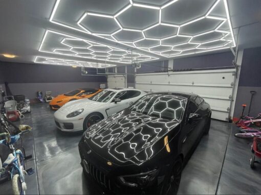 LED Kit Hexagon Επαγγελματικό Φωτιστικό Οροφής σε Σχήμα Εξάγωνου με 15 Κυψέλες 720Watt Ψυχρό Λευκό 6500K