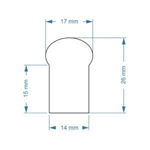 GloboStar® 999-0245 OVALE 120° Degree Neon Flex Epistar LED SMD 5050 1m 18W/m 60LED/m 1260lm/m 120° DC 230V Αδιάβροχη IP68 RGB Dimmable Μ100 x Π2.6 x Υ1.7cm