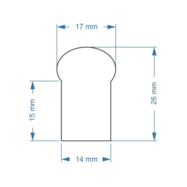 GloboStar® 999-0245 OVALE 120° Degree Neon Flex Epistar LED SMD 5050 1m 18W/m 60LED/m 1260lm/m 120° DC 230V Αδιάβροχη IP68 RGB Dimmable Μ100 x Π2.6 x Υ1.7cm