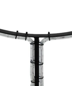 GLOBOSTAR® XMAS-CROWN-SMALL Χριστουγεννιάτικο Διακοσμητικό Φωτιστικό LED 15,6W 624lm 360° AC 220-240V Αδιάβροχο IP65 Θερμό Λευκό 2700K – Μαύρο & Διάφανο – M73 x Π25 x Υ106cm – 2 Χρόνια Εγγύηση