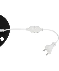 GLOBOSTAR® XMAS-CROWN-SMALL Χριστουγεννιάτικο Διακοσμητικό Φωτιστικό LED 15,6W 624lm 360° AC 220-240V Αδιάβροχο IP65 Θερμό Λευκό 2700K – Μαύρο & Διάφανο – M73 x Π25 x Υ106cm – 2 Χρόνια Εγγύηση