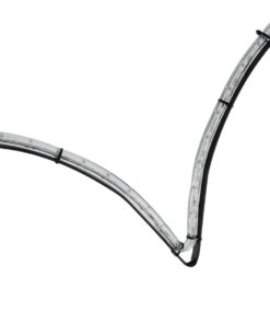 GLOBOSTAR® XMAS-HEART Χριστουγεννιάτικο Διακοσμητικό Φωτιστικό LED 19,5W 780lm 360° AC 220-240V Αδιάβροχο IP65 Θερμό Λευκό 2700K – Μαύρο & Διάφανο – M100 x Π25 x Υ157cm – 2 Χρόνια Εγγύηση