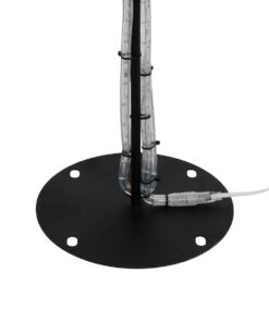 GLOBOSTAR® XMAS-HEART Χριστουγεννιάτικο Διακοσμητικό Φωτιστικό LED 19,5W 780lm 360° AC 220-240V Αδιάβροχο IP65 Θερμό Λευκό 2700K – Μαύρο & Διάφανο – M100 x Π25 x Υ157cm – 2 Χρόνια Εγγύηση