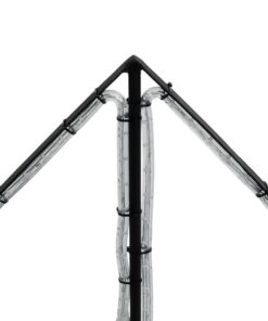 GLOBOSTAR® XMAS-STAR-BIG Χριστουγεννιάτικο Διακοσμητικό Φωτιστικό LED 19,5W 780lm 360° AC 220-240V Αδιάβροχο IP65 Θερμό Λευκό 2700K – Μαύρο & Διάφανο – M114 x Π25 x Υ132cm – 2 Χρόνια Εγγύηση