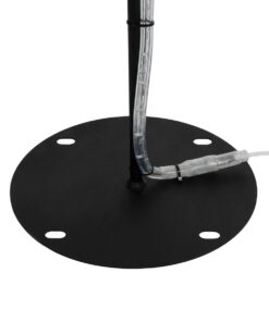 GLOBOSTAR® XMAS-STAR-BIG Χριστουγεννιάτικο Διακοσμητικό Φωτιστικό LED 19,5W 780lm 360° AC 220-240V Αδιάβροχο IP65 Θερμό Λευκό 2700K – Μαύρο & Διάφανο – M114 x Π25 x Υ132cm – 2 Χρόνια Εγγύηση