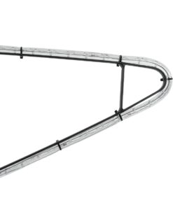 GLOBOSTAR® XMAS-STAR-SMALL Χριστουγεννιάτικο Διακοσμητικό Φωτιστικό LED 15,6W 624lm 360° AC 220-240V Αδιάβροχο IP65 Θερμό Λευκό 2700K – Μαύρο & Διάφανο – M97 x Π25 x Υ107cm – 2 Χρόνια Εγγύηση