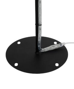 GLOBOSTAR® XMAS-STAR-SMALL Χριστουγεννιάτικο Διακοσμητικό Φωτιστικό LED 15,6W 624lm 360° AC 220-240V Αδιάβροχο IP65 Θερμό Λευκό 2700K – Μαύρο & Διάφανο – M97 x Π25 x Υ107cm – 2 Χρόνια Εγγύηση