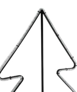 GLOBOSTAR® XMAS-TREE-BIG Χριστουγεννιάτικο Διακοσμητικό Φωτιστικό LED 27.3W 1092lm 360° AC 220-240V Αδιάβροχο IP65 Θερμό Λευκό 2700K – Μαύρο & Διάφανο – Μ134 x Π25 x Υ188cm – 2 Χρόνια Εγγύηση