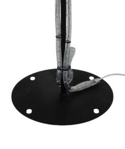 GLOBOSTAR® XMAS-TREE-BIG Χριστουγεννιάτικο Διακοσμητικό Φωτιστικό LED 27.3W 1092lm 360° AC 220-240V Αδιάβροχο IP65 Θερμό Λευκό 2700K – Μαύρο & Διάφανο – Μ134 x Π25 x Υ188cm – 2 Χρόνια Εγγύηση