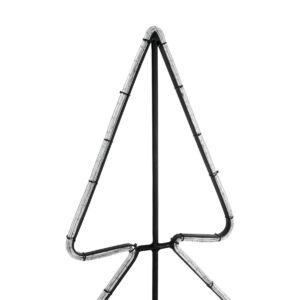 GLOBOSTAR® XMAS-TREE-SMALL Χριστουγεννιάτικο Διακοσμητικό Φωτιστικό LED 19,5W 780lm 360° AC 220-240V Αδιάβροχο IP65 Θερμό Λευκό 2700K – Μαύρο & Διάφανο – M102 x Π25 x Υ142cm – 2 Χρόνια Εγγύηση