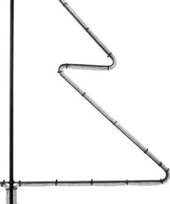 GLOBOSTAR® XMAS-TREE-SMALL Χριστουγεννιάτικο Διακοσμητικό Φωτιστικό LED 19,5W 780lm 360° AC 220-240V Αδιάβροχο IP65 Θερμό Λευκό 2700K – Μαύρο & Διάφανο – M102 x Π25 x Υ142cm – 2 Χρόνια Εγγύηση