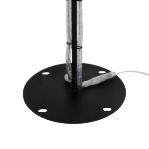 GLOBOSTAR® XMAS-TREE-SMALL Χριστουγεννιάτικο Διακοσμητικό Φωτιστικό LED 19,5W 780lm 360° AC 220-240V Αδιάβροχο IP65 Θερμό Λευκό 2700K – Μαύρο & Διάφανο – M102 x Π25 x Υ142cm – 2 Χρόνια Εγγύηση