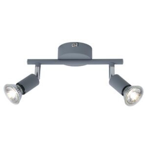 ΣΠΟΤ ΚΙΝΗΤΟ 2ΦΩΤΟ ΜΕΤΑΛΛΙΚΟ 2XGU10 220X80X125mm ΓΚΡΙ ARTE ILLUMINA VORRAS EUROLAMP – 145-25244