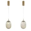 ΦΩΤΙΣΤΙΚΟ ΚΡΕΜΑΣΤΟ ΓΥΑΛΙ 1XE27  150X230mm ΛΕΥΚΟ ARTE ILLUMINA CANDY EUROLAMP – 144-24101
