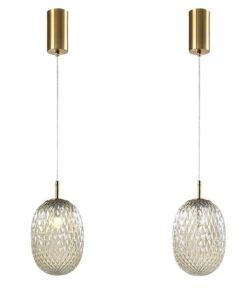 ΦΩΤΙΣΤΙΚΟ ΚΡΕΜΑΣΤΟ ΓΥΑΛΙ 1XE27 150X230mm ΛΕΥΚΟ ARTE ILLUMINA CANDY EUROLAMP – 144-24101