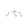 ΣΠΟΤ ΚΙΝΗΤΟ 3ΦΩΤΟ ΜΕΤΑΛΛΙΚΟ ΛΕΥΚΟ 3XGU10 300X80X125mm ARTE ILLUMINA VORRAS EUROLAMP – 145-25241