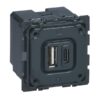 CELIANE ΜΗΧ. ΠΡΙΖΑΣ ΦΟΡΤΙΣΗΣ 2ΧUSB A+C LEGRAND – 067465