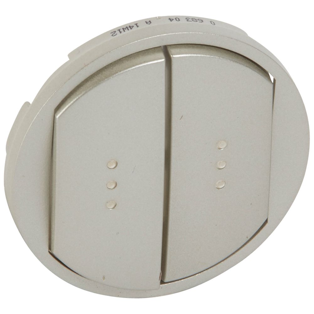 Celiane™ πλακίδιο διπλου διακόπτη φωτισμού titanium LEGRAND - 068304