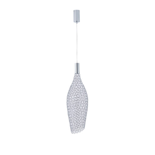 ΦΩΤΙΣΤΙΚΟ ΜΕΤΑΛΛΟ ΜΟΝΟΦΩΤΟ LED 7.6W 780Lm 3000K Φ200x1960mm ΑΣΗΜΙ ARTE ILLUMINA PERFORATO EUROLAMP – 144-15060